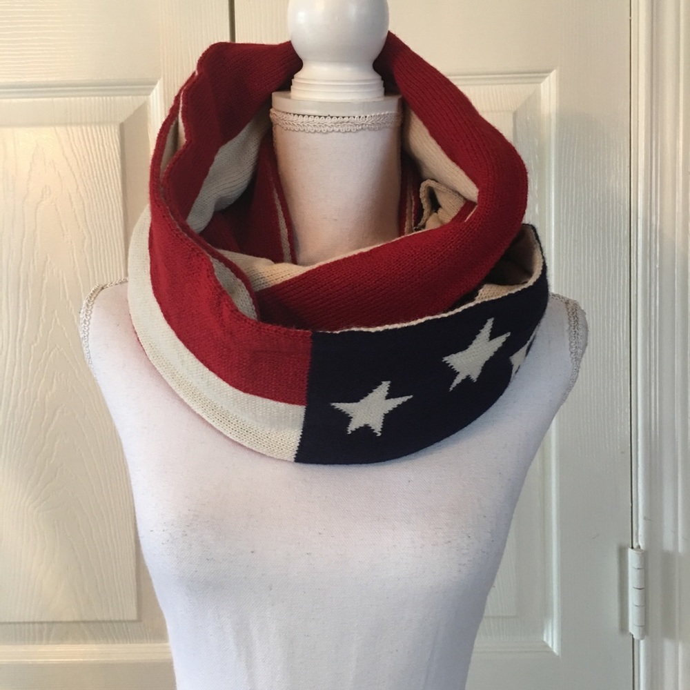 2/$20💥 NEW Flag Infinity Reversible Scarf - Picture 7 of 7